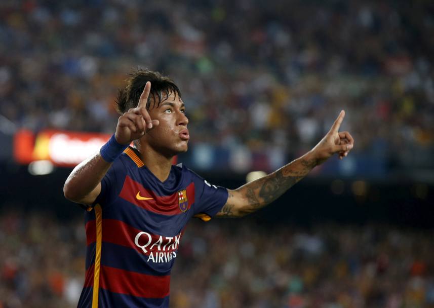 Il vantaggio lo firma Neymar. Reuters